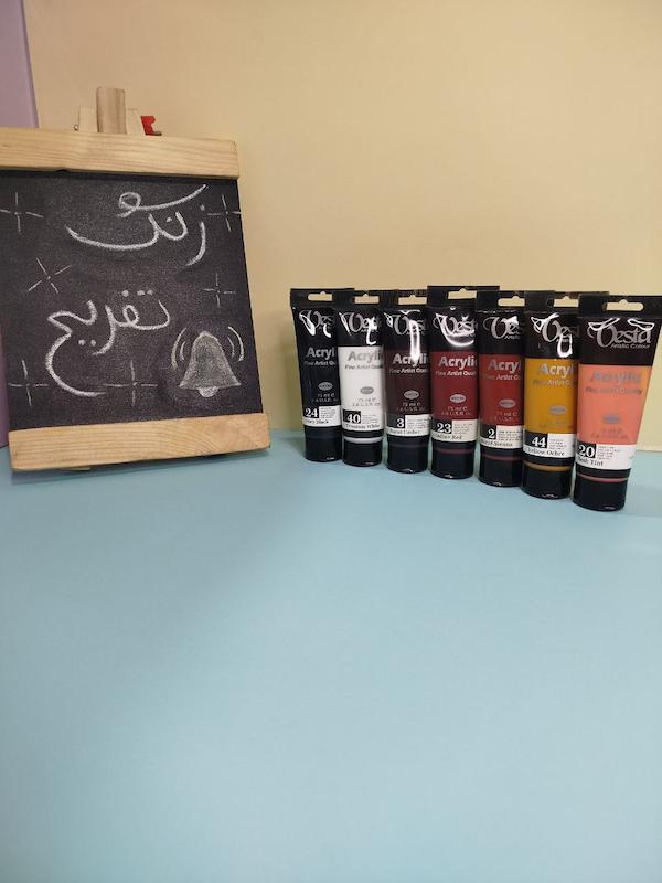 رنگ های اکرولیک 75 میل وستا