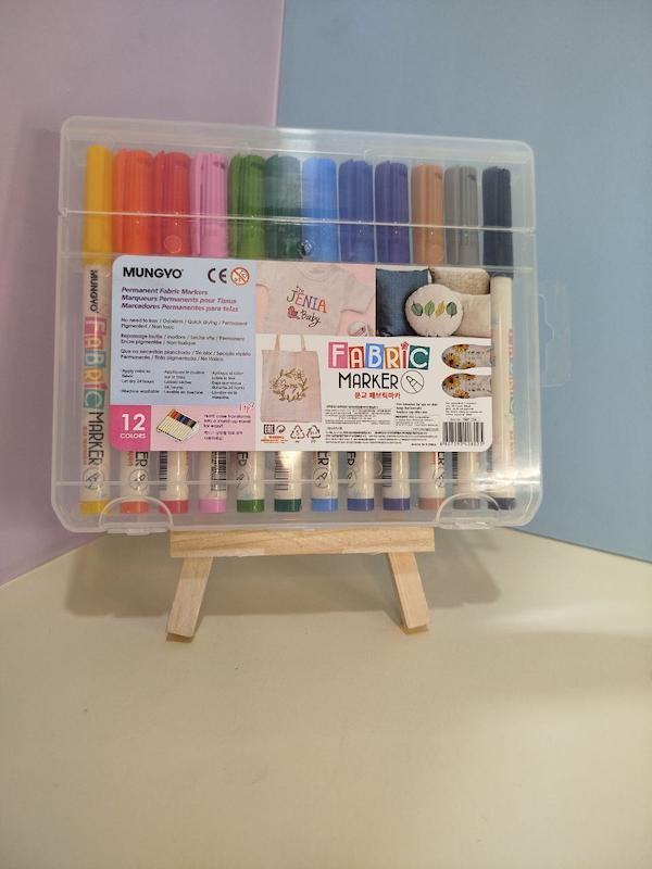 ماژیک پارچه ۱۲ رنگ مانگیو