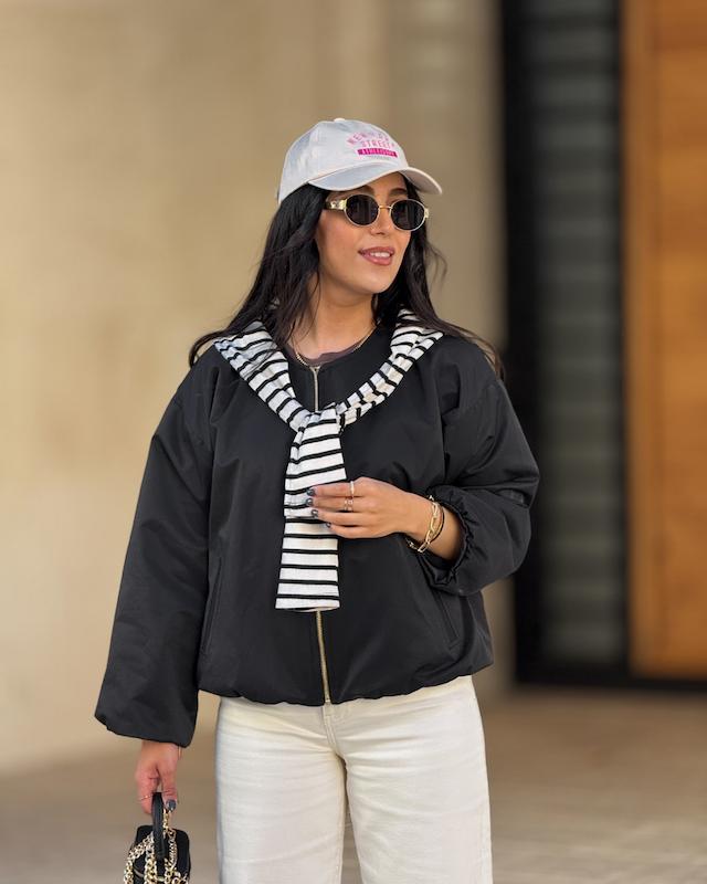 بامبر جکت لاما-مشکی