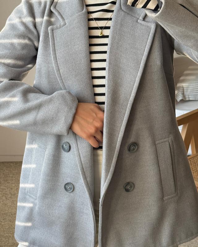 پالتو سالو طوسی روشن