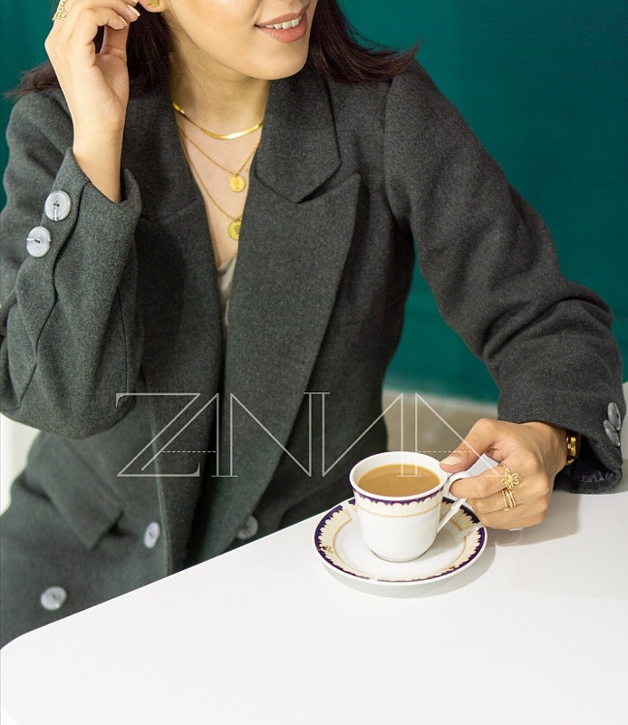 پالتو به ناز-سبزآبی