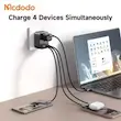 تبدیل پریز برق چندکاره و شارژر دیواری تایپ‌سی و USB مک‌دودو CP-0750
