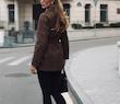 ترنچ کت کتان وارداتی قهوه‌ای 