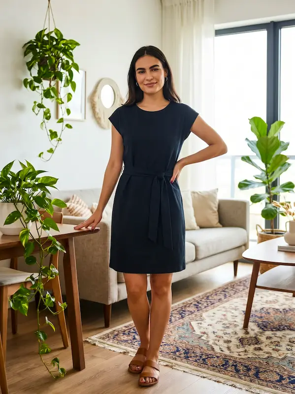 پیراهن کژوال و نخی زنانه از برند آلمانی اسمارا (Esmara)