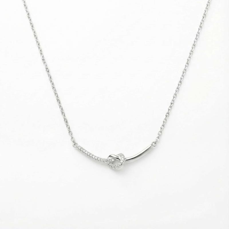 گردنبند مینیمال،طرح گره عشق