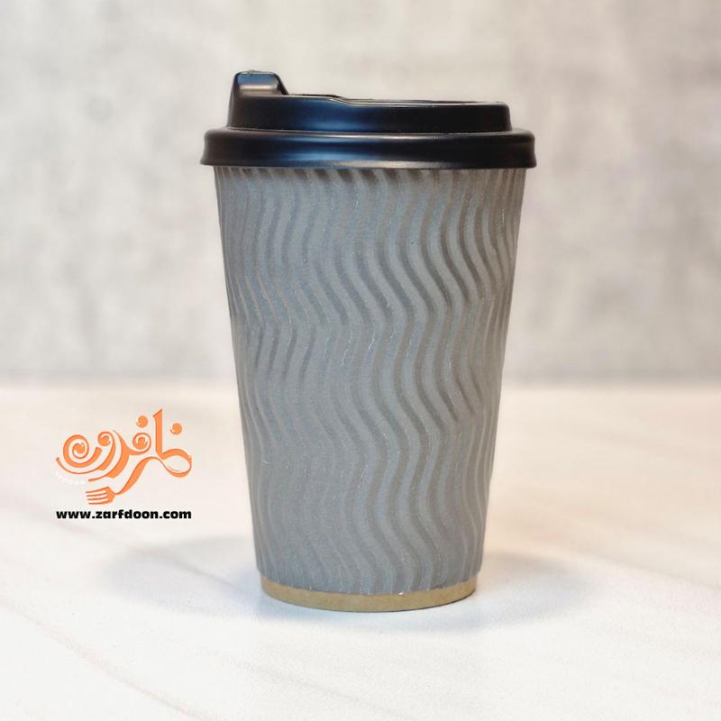 لیوان کاغذی سه جداره بیرون بر در دار