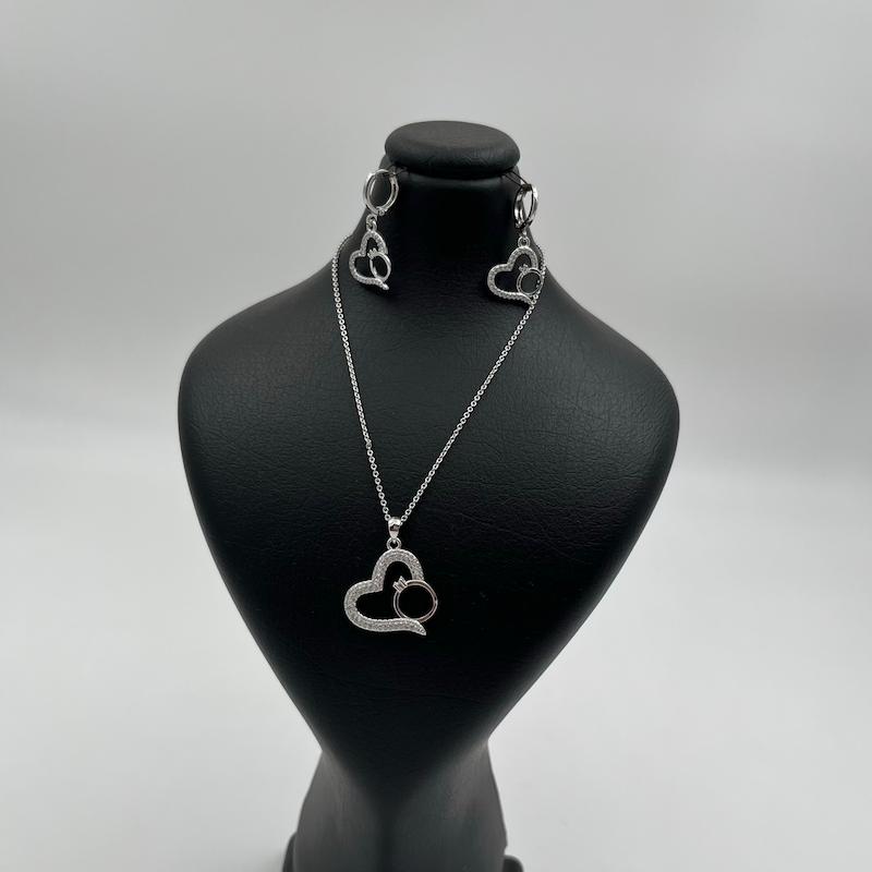 نیم ست قلب و انگشتر 