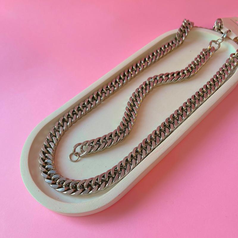 ست گردنبند دستبند کارتیر مردونه 