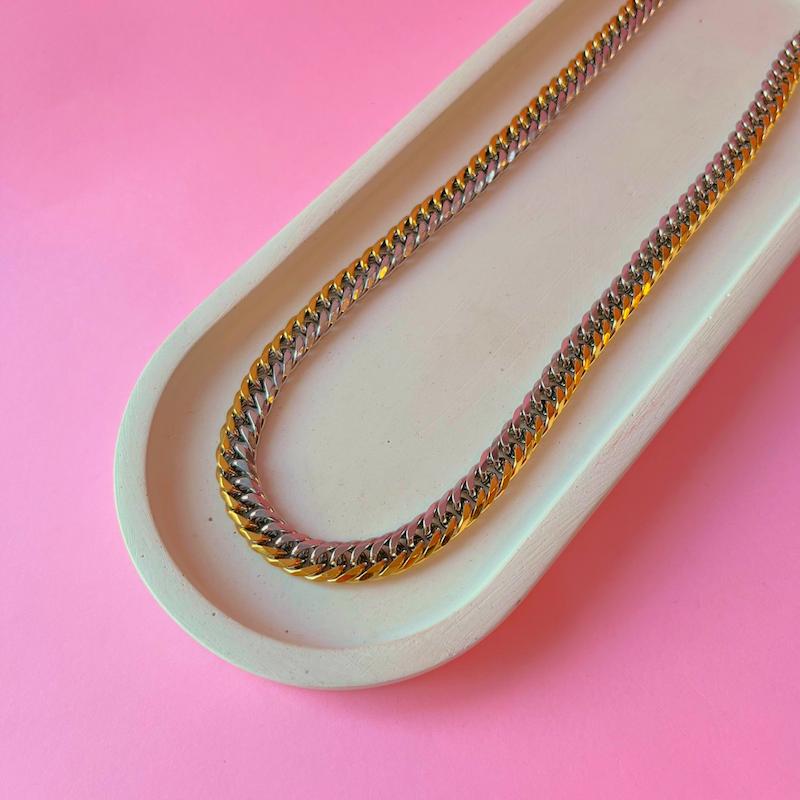 گردنبند کارتیر دو رنگ 