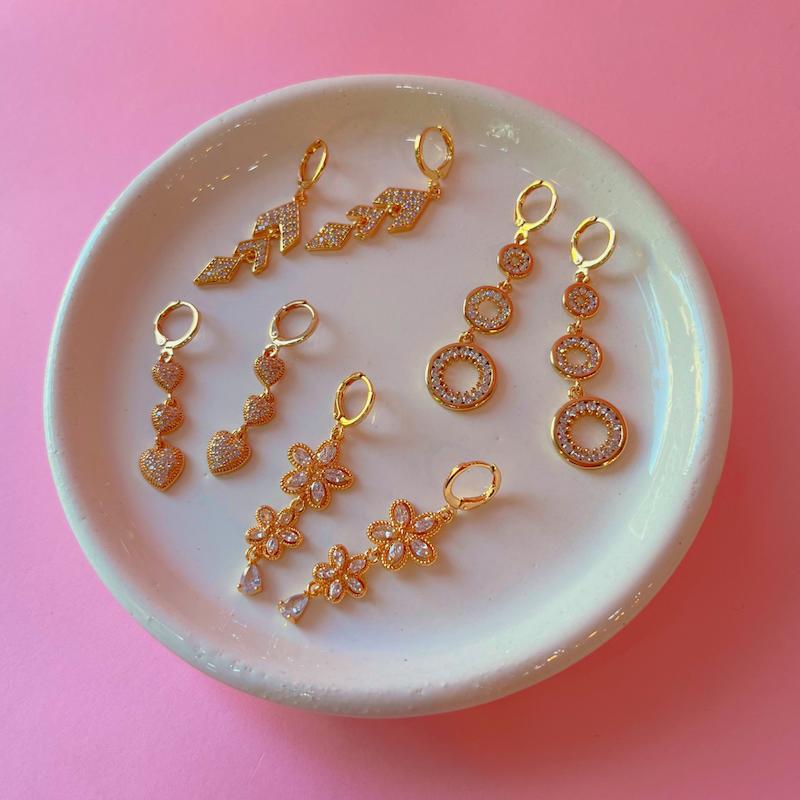 گوشواره ژوپینگ طلایی 