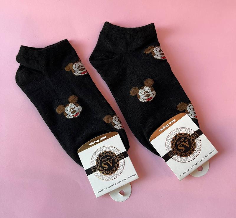 جوراب میکی مشکی 