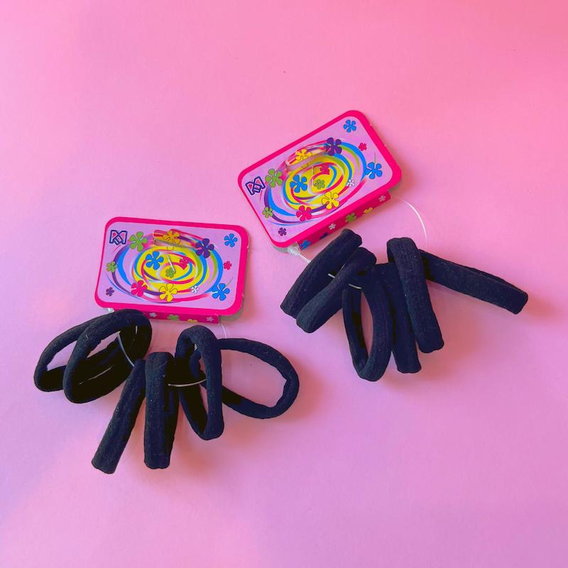 کش مشکی حوله ای