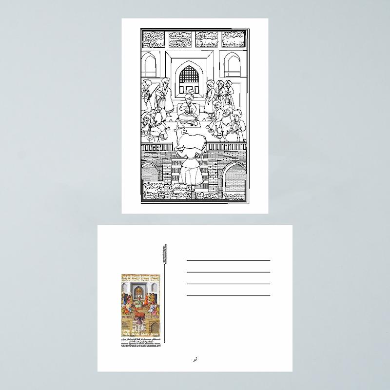 مجموعه کارت‌پستال رنگ‌آمیزی - C6