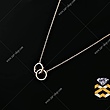 گردنبند دایره و دایره cartier کد ۸۴
