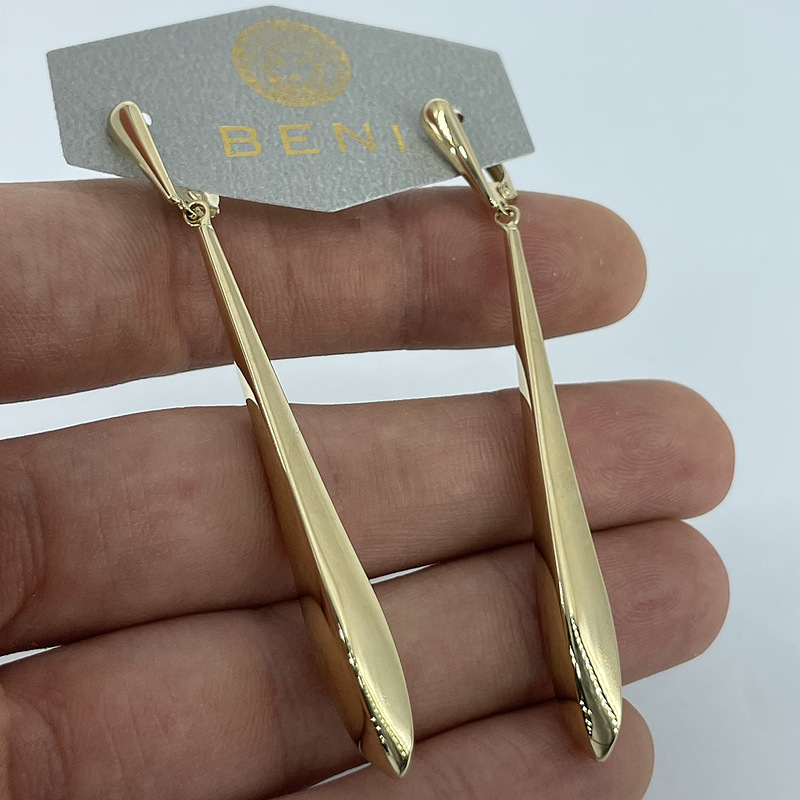 گوشواره مخروطی طلا آکوا کد ۲۱۱۵