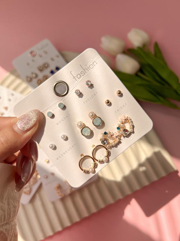 گوشواره پکی حلقه ی گل