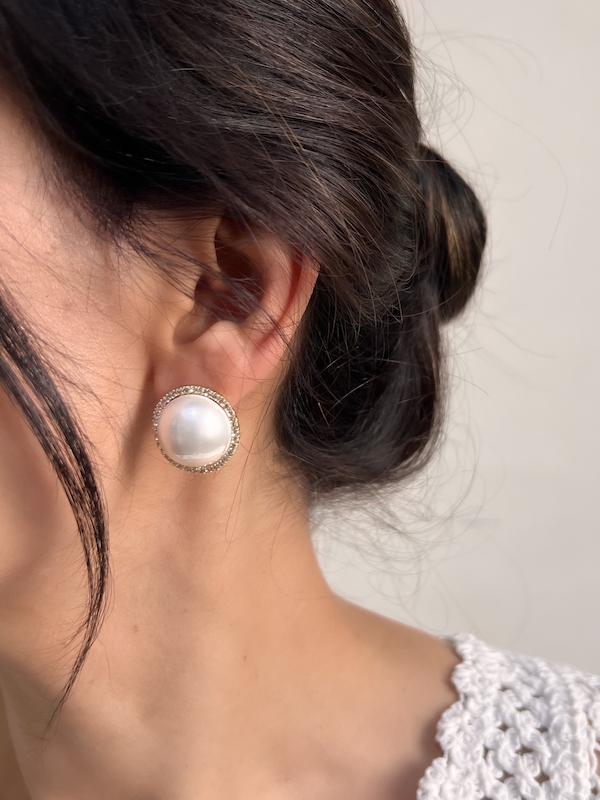 گوشواره مرواریدی مینیمال