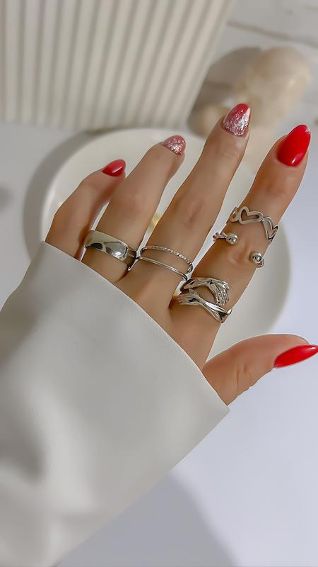انگشتر پکی قلب و آغوش ring pack