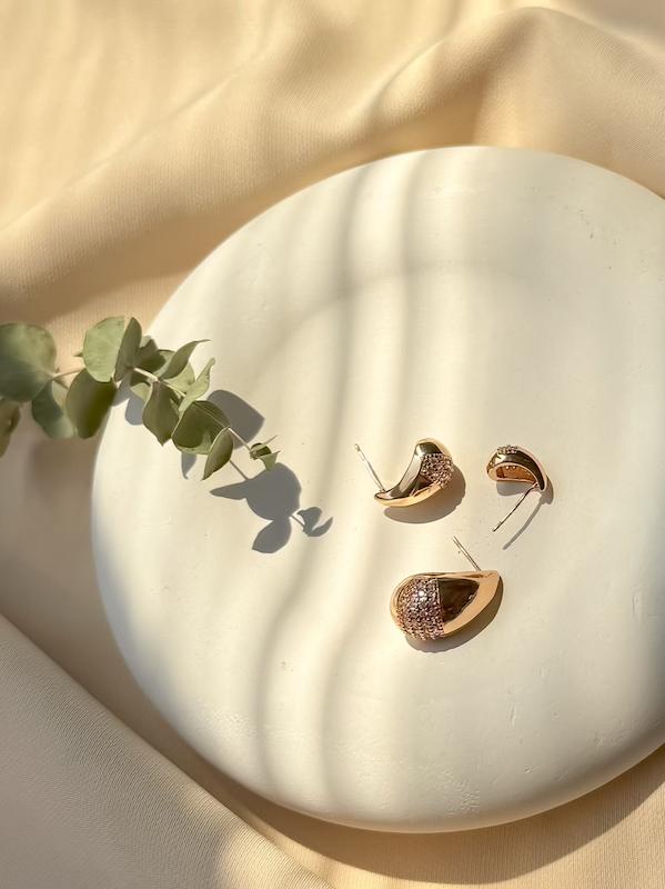 گوشواره اشکی زارا نیم نگین