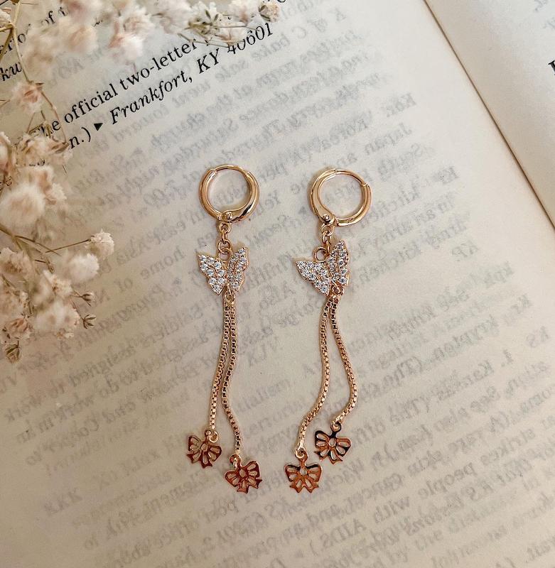 گوشواره پروانه آویز