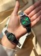 ساعت کاسیو اولدمانی casio old money ( مشکی صفحه سبز )