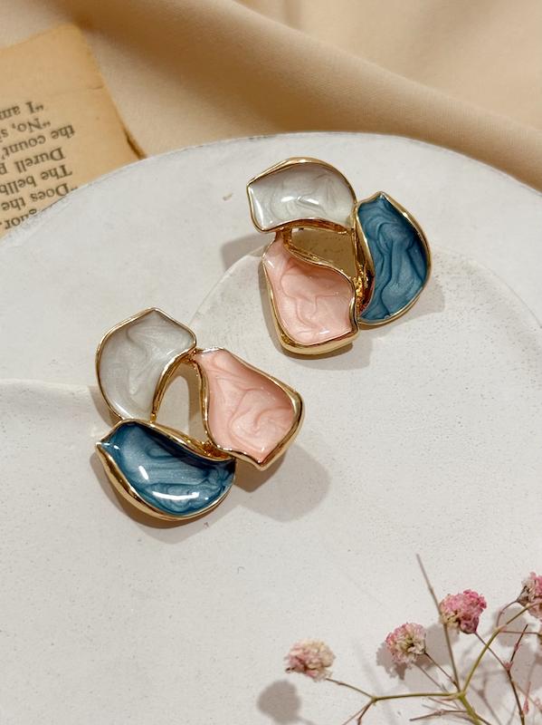 گوشواره میناکاری نیلا2