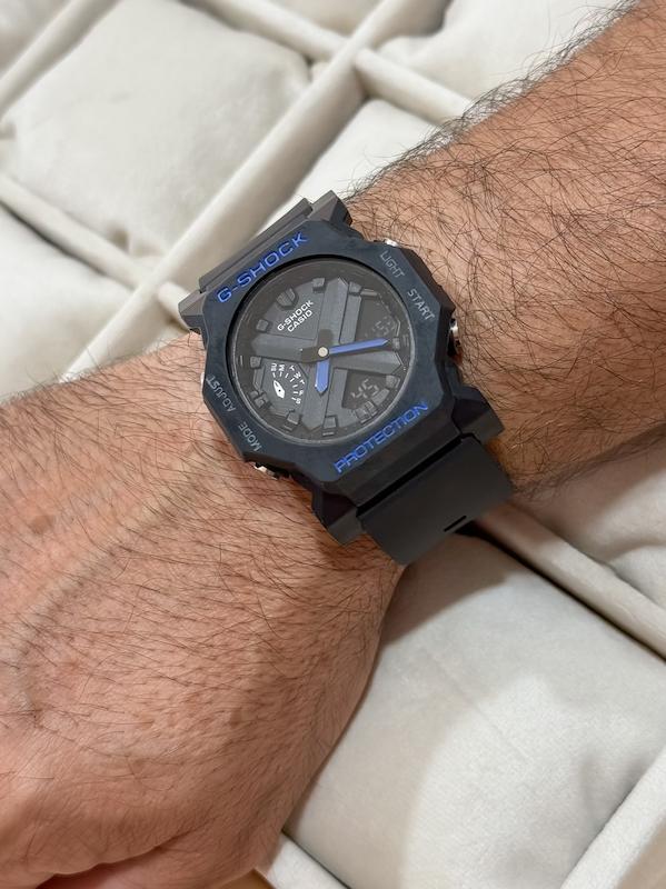 ساعت جی شاک GA2300 ( مشکی عقربه سورمه ای )