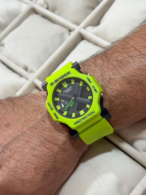 ساعت جی شاک GA2300 ( سبز فسفری )