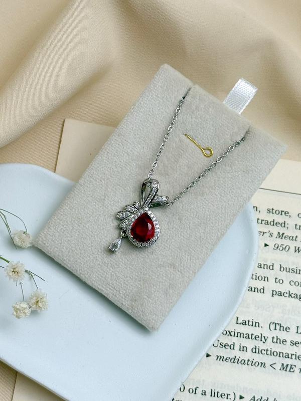 گردنبند زنانه جواهری اشک نگیندار 