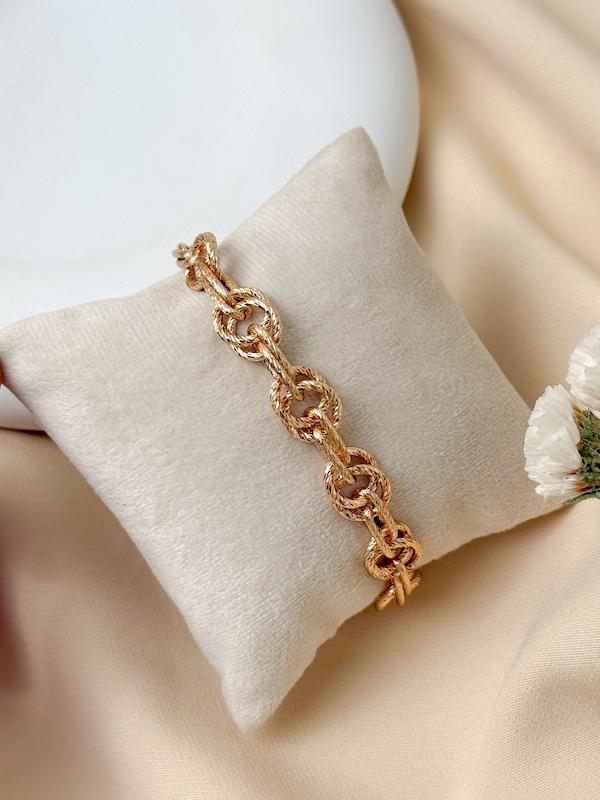 دستبند زنانه ژوپینگ حلقه ای تراش خورده