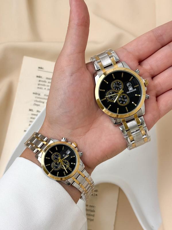 ساعت ست استیل paradise(سری صفحه مشکی )