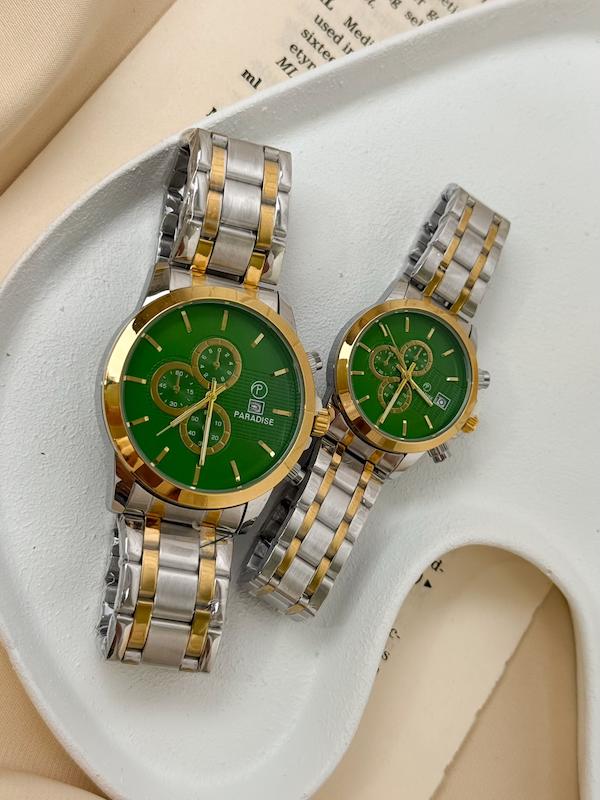 ساعت ست استیل paradise(سری صفحه سبز )