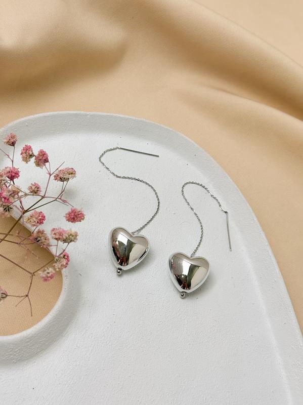 گوشواره بخیه ای قلب 