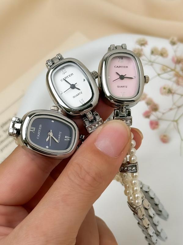 ساعت زنانه مرواریدی کارتیر نقره ای