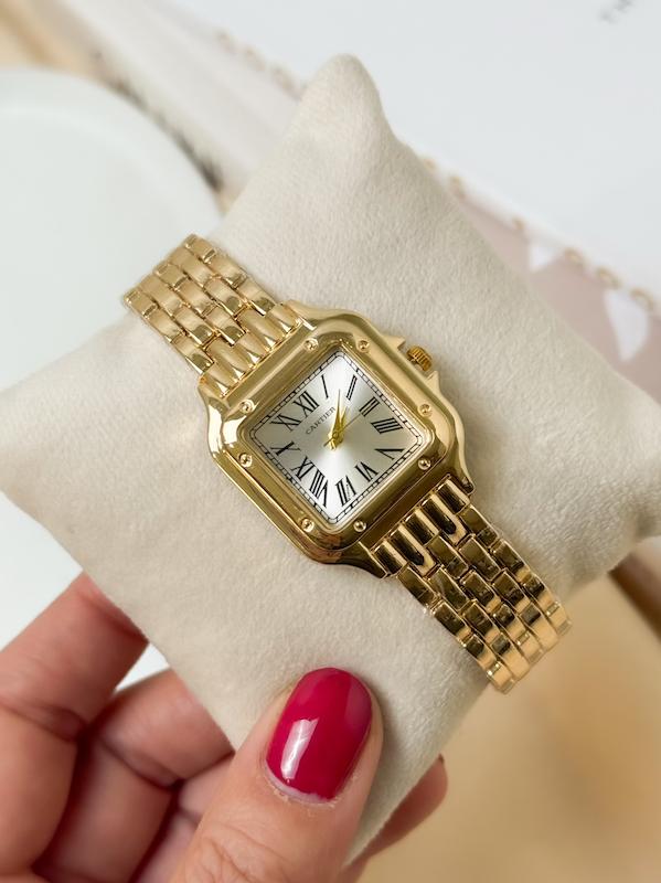 ساعت زنانه کارتیر  cartier ( سری طلایی )
