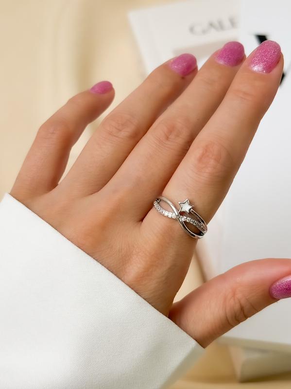 انگشتر زنانه ستاره و پیچ