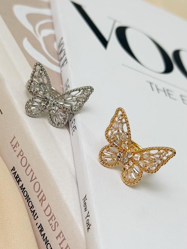 انگشتر جواهری پروانه