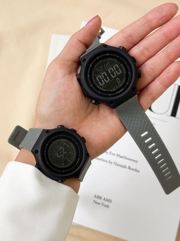 ساعت دیجیتالی پیائوما طوسی مشکی PIAOMA