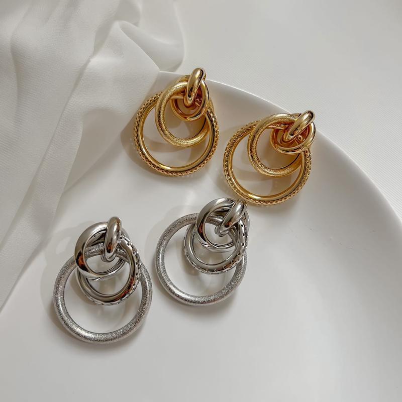 گوشواره طرح زارا حلقه پیچ