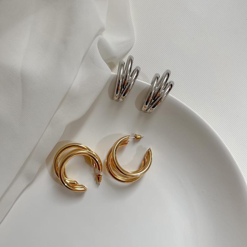 گوشواره طرح زارا نیم حلقه