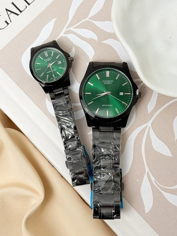 ساعت ست کاسیو مشکی سبز