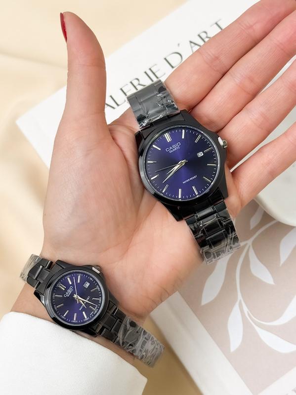 ساعت ست کاسیو مشکی سورمه ای