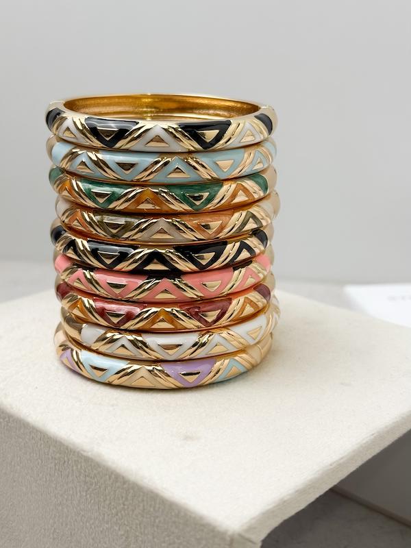 دستبند بنگل میناکاری مصری