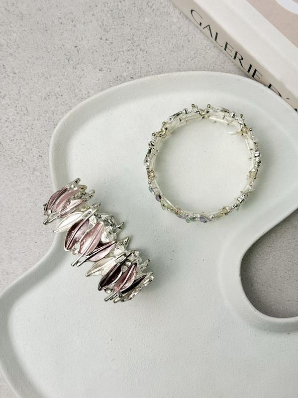 دستبند میناکاری برگ نگیندار