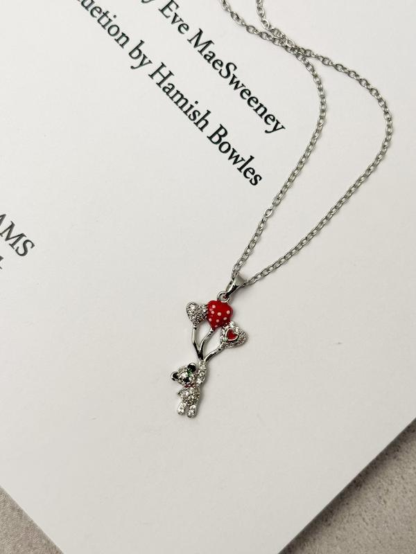 گردنبند جواهری خرس و بادکنک