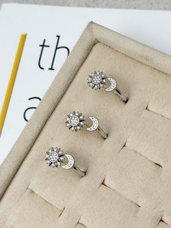 انگشتر جواهری ماه و خورشید