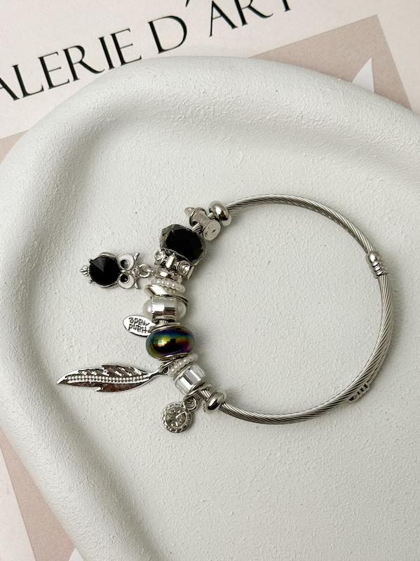 دستبند پاندورا جغد بلک