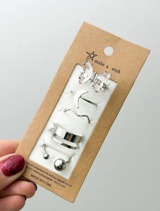 پک انگشتر پروانه جواهری