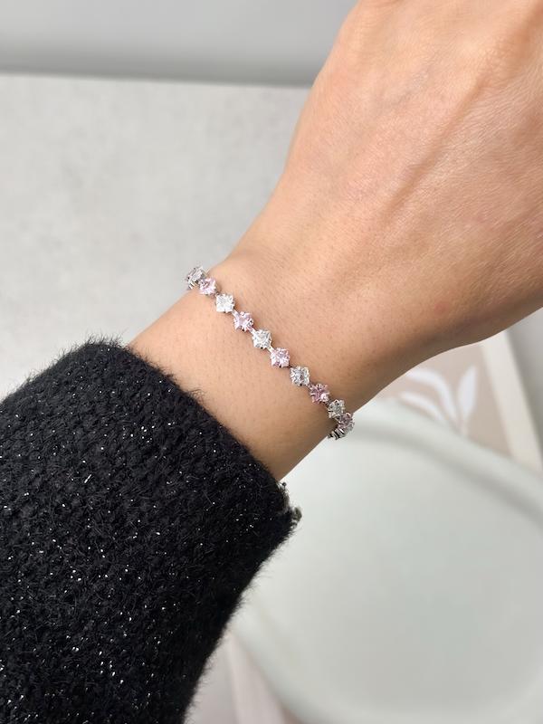 دستبند جواهری شکوفه ریز