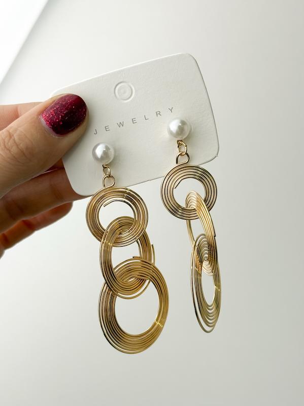 گوشواره آویز مرواریدی